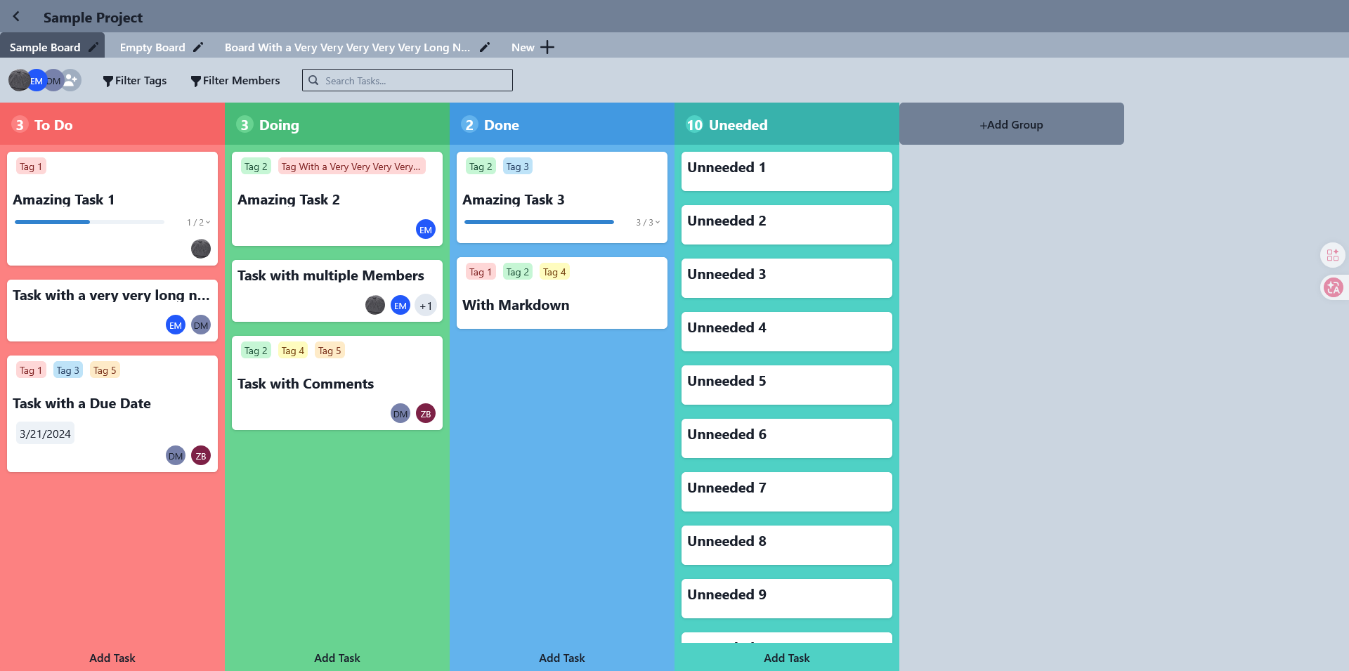 Kanban Board screenshot 1